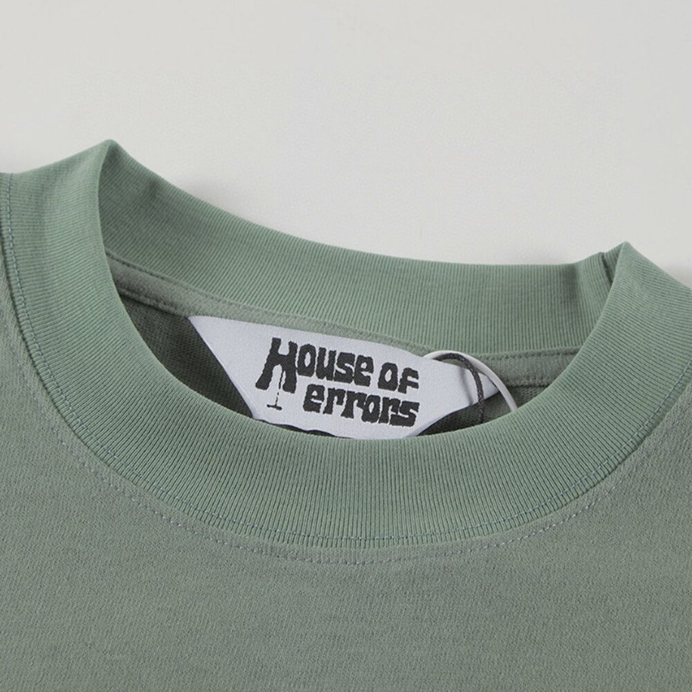 House Of Errors Army Green Eye Print T Shirt - image 3